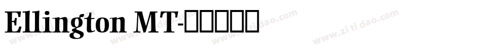 Ellington MT字体转换